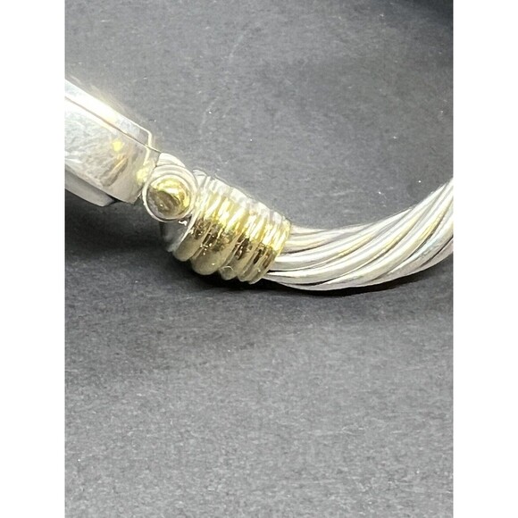 David Yurman Vintage 18k Gold Sterling MOP Rare Stick Dial Diamond Bangle Watch - Picture 9 of 16